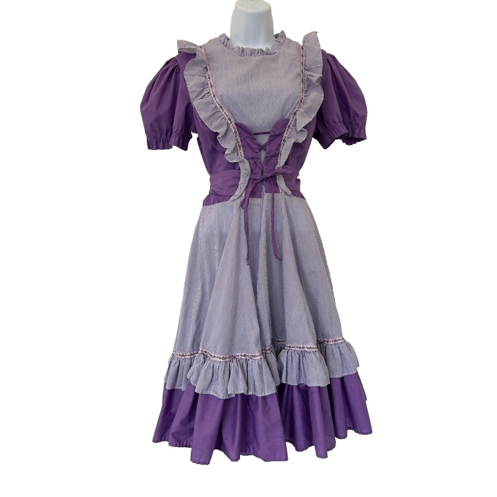 Malco Modes Dress Small Purple Mori Kei Menhera Retro Kitsch Rockabilly Prairie